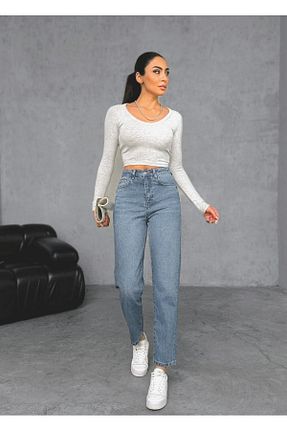 شلوار جین آبی زنانه رگولار EsSo butik - کد 929729832
