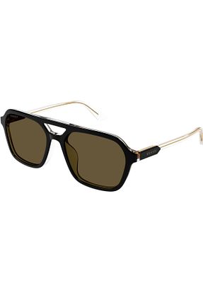 عینک آفتابی مشکی مردانه 57 Gucci - کد 935058282