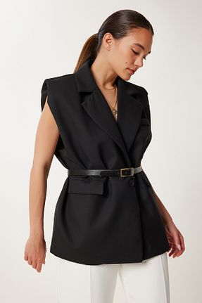 جلیقه مشکی زنانه دو سینه Lovelyİstanbul - کد 937868927