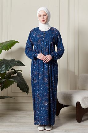 لباس حجاب آبی زنانه رگولار fistan - کد 937766090