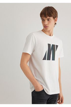 تیشرت سفید مردانه رگولار Mavi - کد 36795666