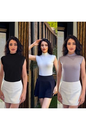 بادی رنگی زنانه یقه نیم ماهیگیر Sashaa Collection - کد 923764735