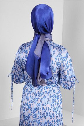 شال سرمه ای زنانه پلی استر Alvina - کد 801706708
