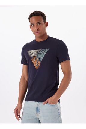 تیشرت سرمه ای مردانه رگولار Guess - کد 937794701