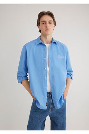 پیراهن آبی مردانه Relaxed Mavi - کد 896904354