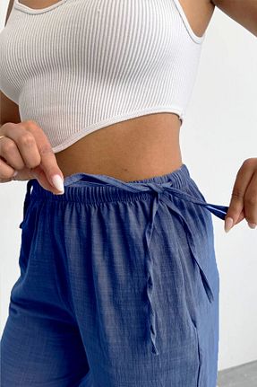 شلوار رنگی زنانه کتان Bast10 - کد 937612317