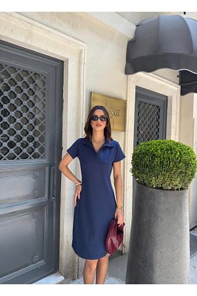 لباس سرمه ای زنانه بافتنی Genel Markalar - کد 937802428