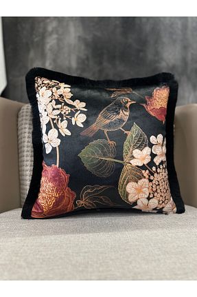 کوسن و روکش کوسن مشکی مخمل Fabricland - کد 857888965