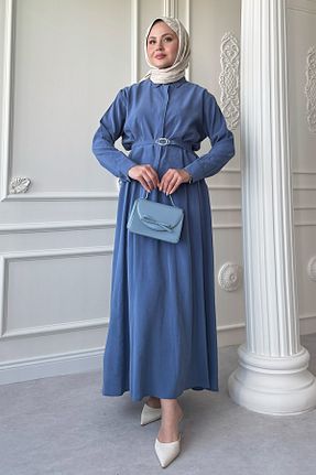 ست بالاتنه و پائین تنه حجاب آبی زنانه رگولار InStyle - کد 937812773