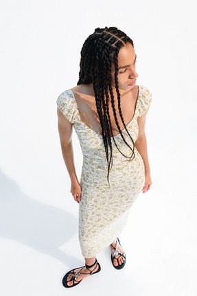 لباس زرد زنانه بافتنی Bershka - کد 937813889