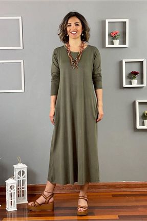 لباس خاکی زنانه بافتنی Nevin Kaya Moda - کد 97332456