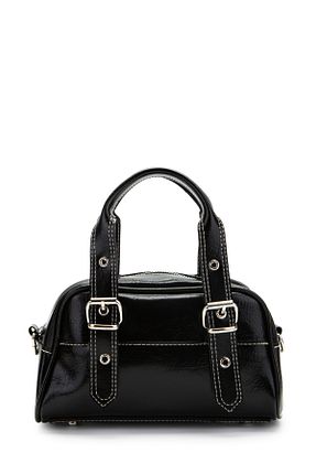 کیف دوشی مشکی زنانه چرم مصنوعی minebag - کد 925409139