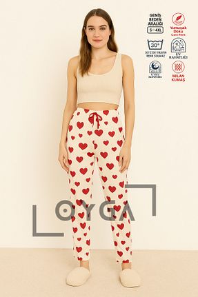 پائین تنه راحتی سفید زنانه پنبه ای Oyga - کد 937823172