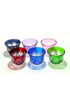 لیوان رنگی شیشه Kristal Market - کد 937828567