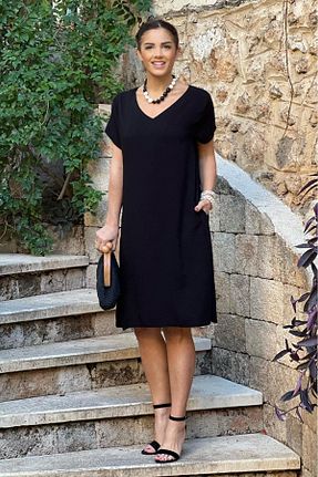 لباس مشکی زنانه بافتنی Nevin Kaya Moda - کد 849758484