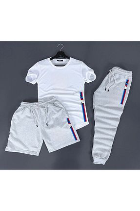 ست کرمکن اسپرت سفید زنانه پنبه ای NEW TRENDY COLLECTİON - کد 938195668