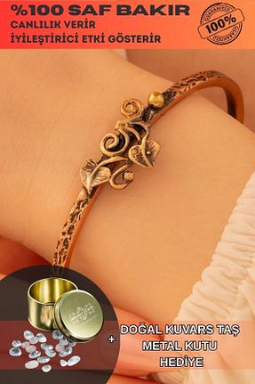 دستبند استیل (فولاد) زرشکی زنانه مس OSMANLI GÜMÜŞ - کد 893788513