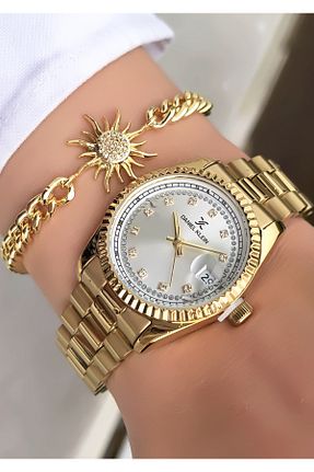 ساعت مچی طلائی زنانه 26-30 میلی متر Daniel Klein - کد 873831809