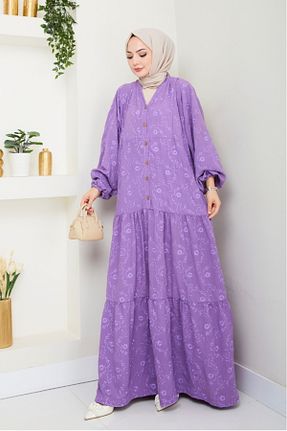 لباس حجاب بنفش زنانه رگولار Bestenur - کد 937852952
