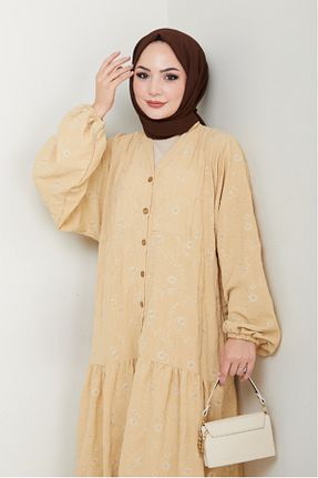 لباس حجاب بژ زنانه رگولار Bestenur - کد 937852954