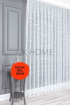 پرده توری سفید ریل دار SAYDEMİR HOME - کد 937868762