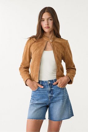 شلوارک و برمودا آبی زنانه فاق بلند Stradivarius - کد 271387974