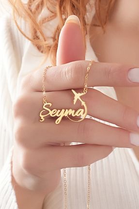 گردنبند نقره زرد زنانه 925 عیار Sardeis - کد 937893239