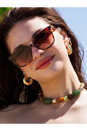 عینک آفتابی قهوه ای زنانه 60 Angel Eyes - کد 929667259