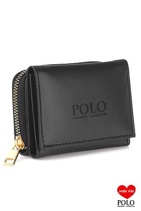 کیف پول مشکی زنانه ابعاد بزرگ POLOGRAND London - کد 937333664
