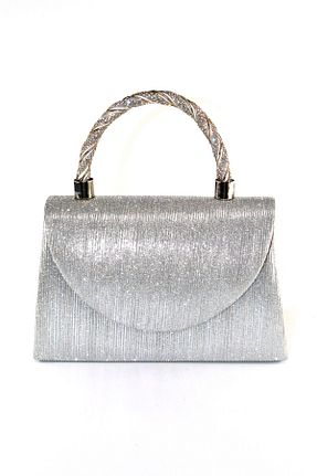 کیف مجلسی طوسی زنانه پارچه ای KEEBA - کد 937736101