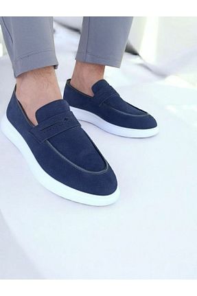 کفش کلاسیک سرمه ای مردانه جیر RONX - کد 937925608