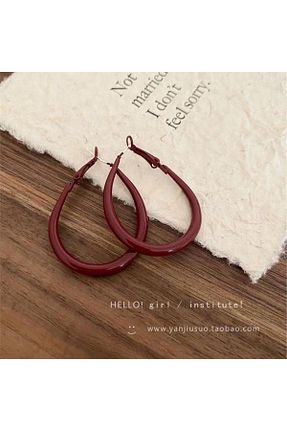 گوشواره جواهر رنگی حلقه Pelin Aksesuar - کد 937922820