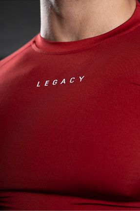 تیشرت اسپرت قرمز مردانه اسلیم LEGACY