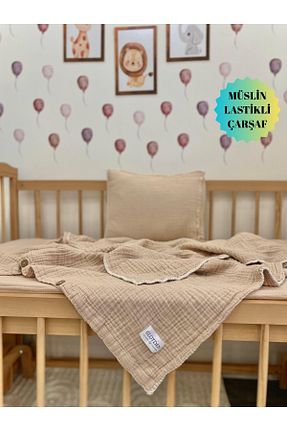 ست روتختی کودک و نوزاد بژ پنبه ای GLOYDEN - کد 937957933