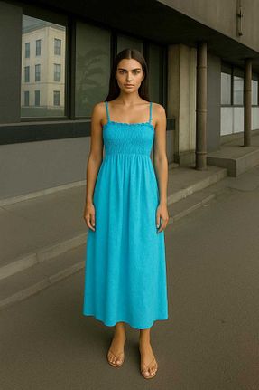 لباس آبی زنانه پنبه ای Modabenna - کد 937966497