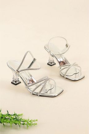 کفش مجلسی طوسی زنانه پاشنه ضخیم Firibu - کد 937966264