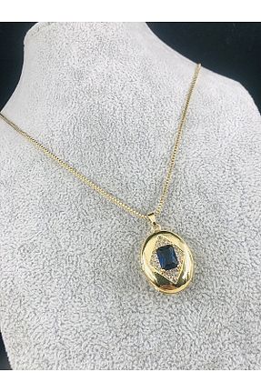 گردنبند استیل ( فولاد ) زرد زنانه استیل ضد زنگ DS DİAMONDSHOP - کد 937973121