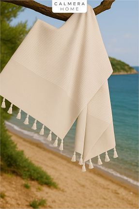 پشتمال بژ پنبه ای Calmera - کد 933924241