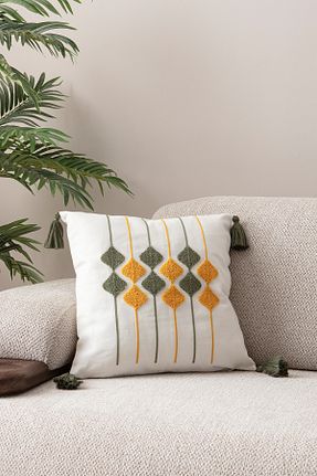 کوسن و روکش کوسن سفید کتان Ottoson - کد 935270101