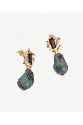 گوشواره جواهر طلائی مروارید Yargıcı - کد 855442502
