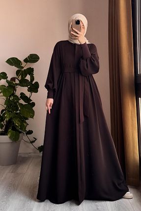 کلاه و ابایا قهوه ای زنانه پنبه ای ANDE - کد 871132884