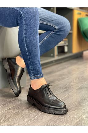 کفش کژوال مشکی مردانه چرم خالص MOR KUNDURA - کد 938020564