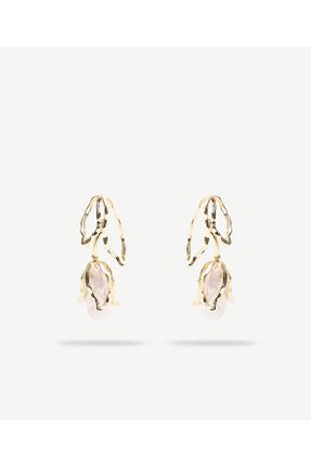 گوشواره جواهر طلائی مروارید Yargıcı - کد 923538091