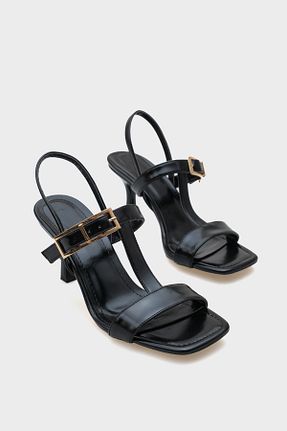 صندل مشکی زنانه پاشنه نازک Capone Outfitters - کد 938024199