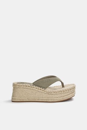 صندل سبز زنانه پاشنه پر Pull & Bear - کد 938041680