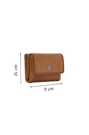 کیف پول قهوه ای زنانه ابعاد کوچک Derimod - کد 775759410