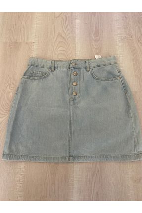 دامن آبی زنانه جین Brk store - کد 938081603