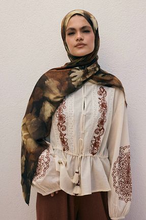 شال رنگی زنانه ابریشم Qef - کد 938079896