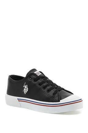 کفش اسنیکر مشکی زنانه بند دار U.S. Polo Assn. - کد 144157202
