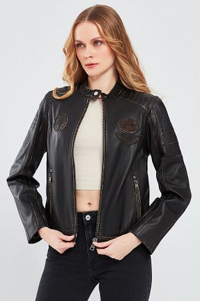 کاپشن متالیک زنانه Straight Derimod - کد 820342172
